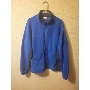 Columbia Sportswear Fleece Jacket Men's 2XL Brown Zip Up Winter Wear